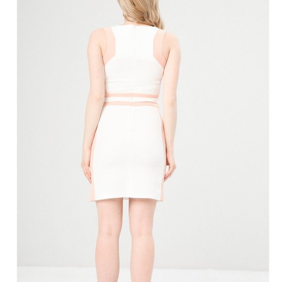 Fontana 2.0 White & Pink Sheath Dress - M - Picture 2 of 6